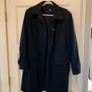Gap, black trench coat